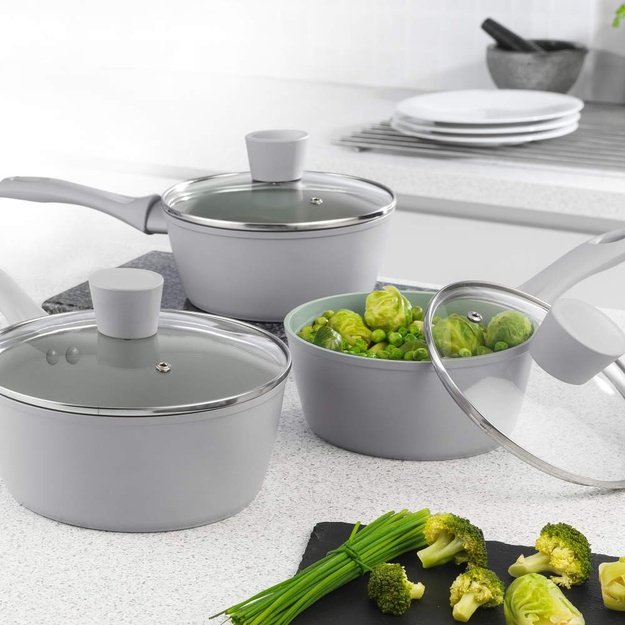 Salter BW092831EU7 Earth 3 Piece Pan Set - 16/18/20cm