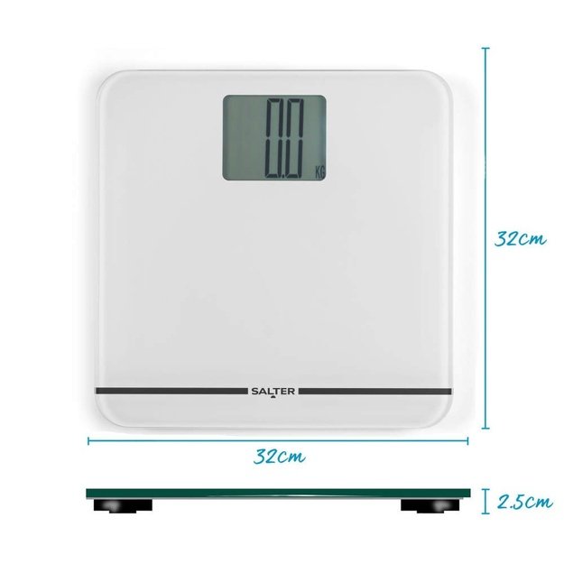 Salter 9075 WFEU12 Max Electronic Bathroom Scale, White