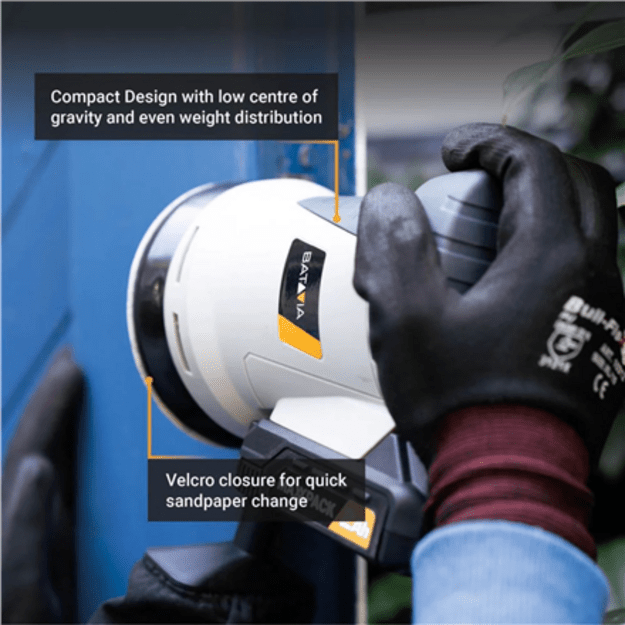 Batavia 18V orbital sander 125 mm Without battery and charger
