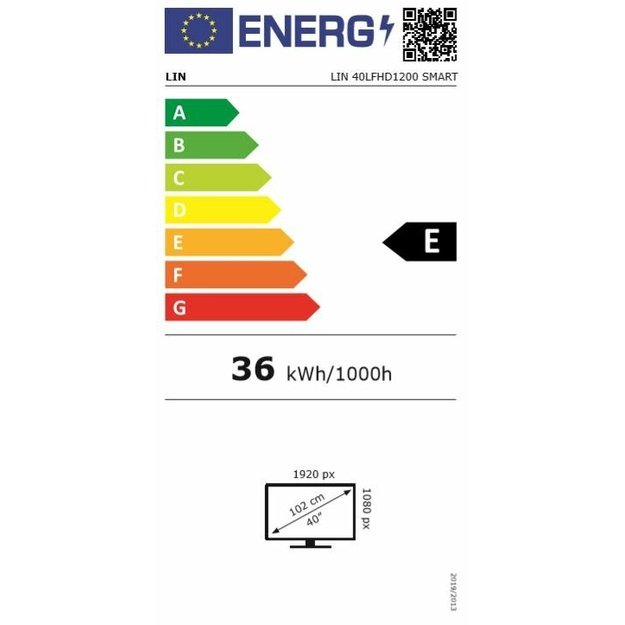 Televizorius 40  LIN 40LFHD1200 SMART Full HD DVB-T2
