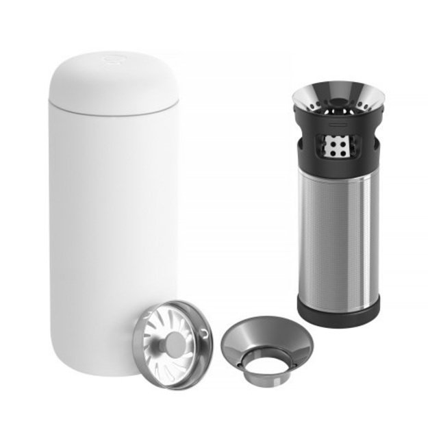 Thermal mug 473 ml Carter Move Mug Fellow white +Zaparzacz Carter Infuser