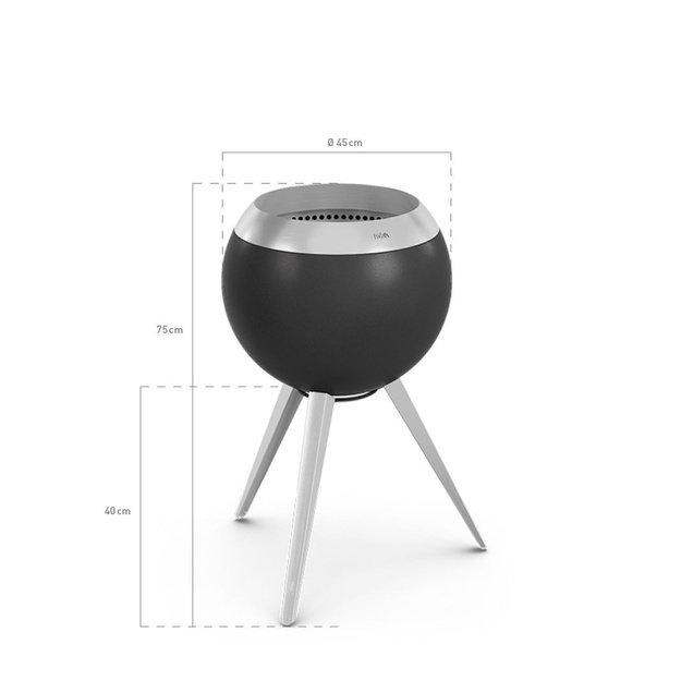 HOFATS MOON BOWL 45 grilis su auk&scaron;tu laikikliu        