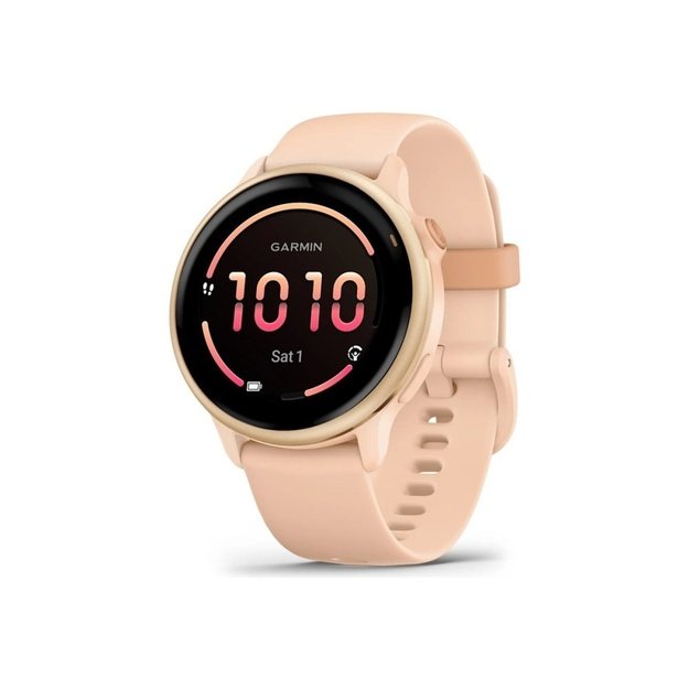 Garmin v&iacute;voactive 6 3.05 cm (1.2 ) AMOLED 42 mm Digital 390 x 390 pixels Touchscreen Pink Wi-Fi GPS (satellite)