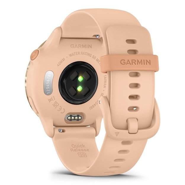 Garmin v&iacute;voactive 6 3.05 cm (1.2 ) AMOLED 42 mm Digital 390 x 390 pixels Touchscreen Pink Wi-Fi GPS (satellite)