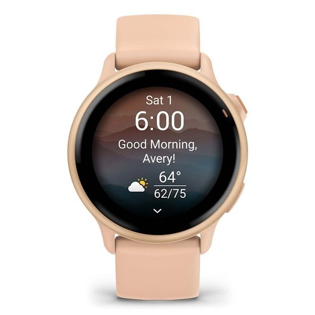 Garmin v&iacute;voactive 6 3.05 cm (1.2 ) AMOLED 42 mm Digital 390 x 390 pixels Touchscreen Pink Wi-Fi GPS (satellite)