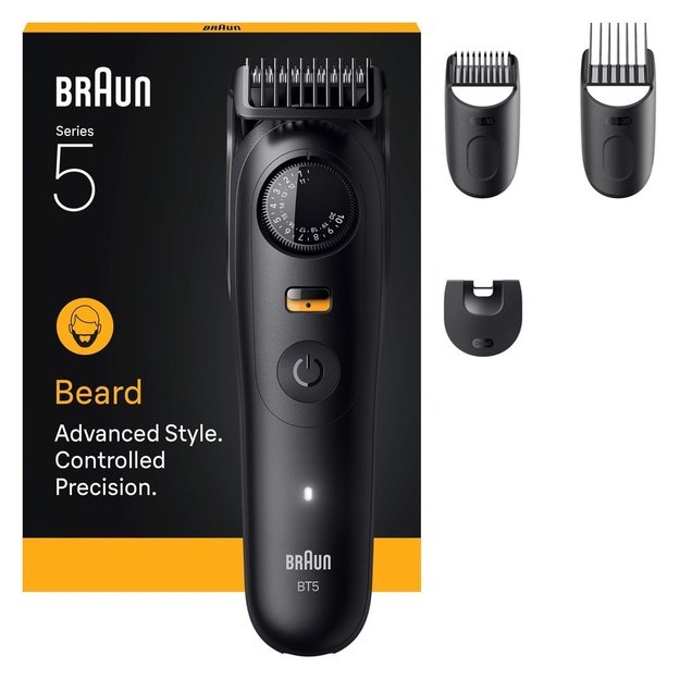 Braun BeardTrimmer 9 BT5520 beard trimmer Battery 40 2 cm Wet & Dry Black