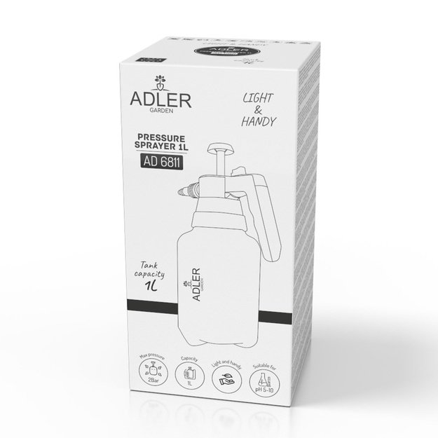 Manual pressure sprayer ADLER AD 6811 - 1L
