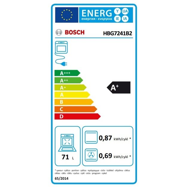 Orkaitė BOSCH HBG7241B2