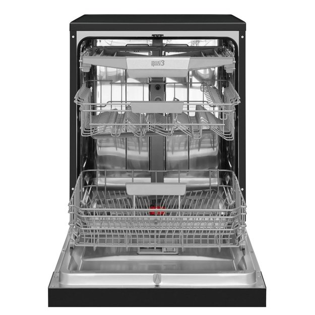 Freestanding dishwasher 60 cm AMICA DFM66B8EOqBH | class B | 15 sets | AirDry | AquaStop | cutlery drawer