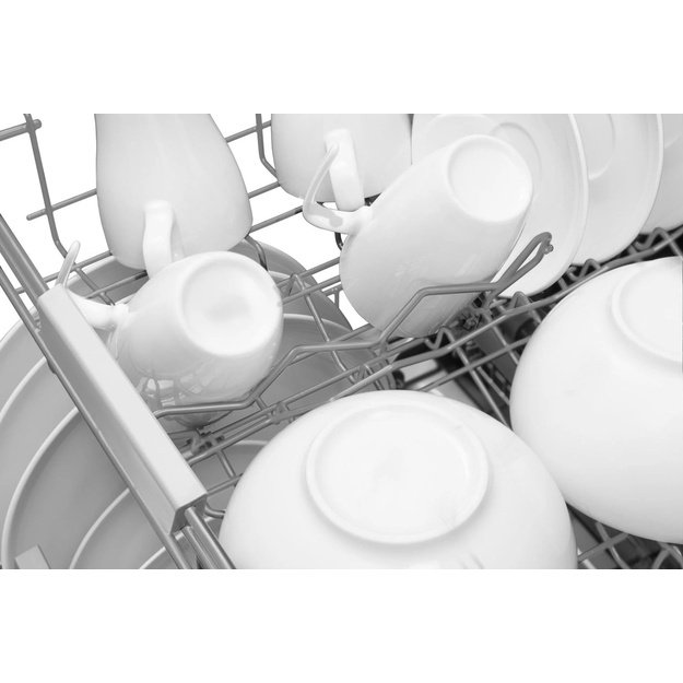 Freestanding dishwasher 60 cm AMICA DFM66B8EOqBH | class B | 15 sets | AirDry | AquaStop | cutlery drawer