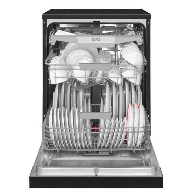 Freestanding dishwasher 60 cm AMICA DFM66B8EOqBH | class B | 15 sets | AirDry | AquaStop | cutlery drawer