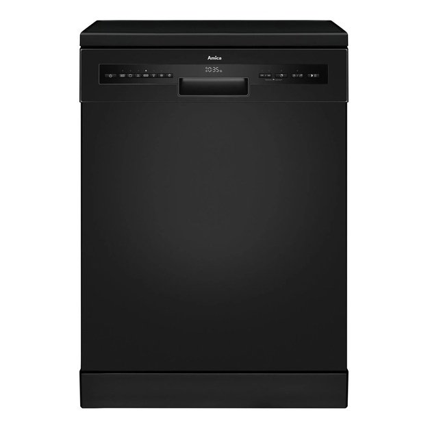 Freestanding dishwasher 60 cm AMICA DFM66B8EOqBH | class B | 15 sets | AirDry | AquaStop | cutlery drawer