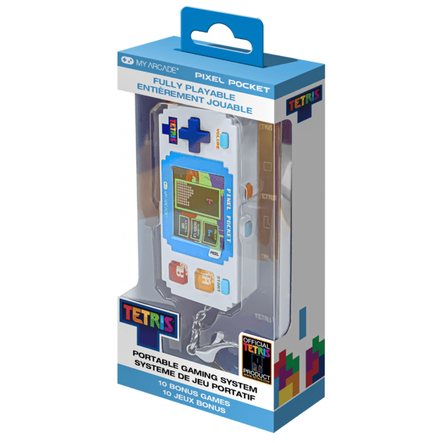 MY ARCADE PIXEL POCKET TETRIS MINI ne&scaron;iojama žaidimų konsolė