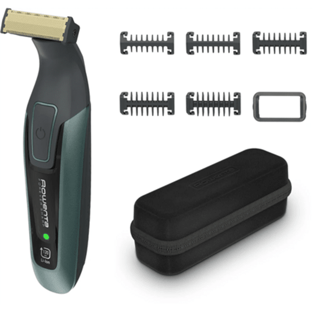 Rowenta Beard Trimmer | TN6044E0 | Cordless | Number of length steps 6 | Wet & Dry | Black/Green