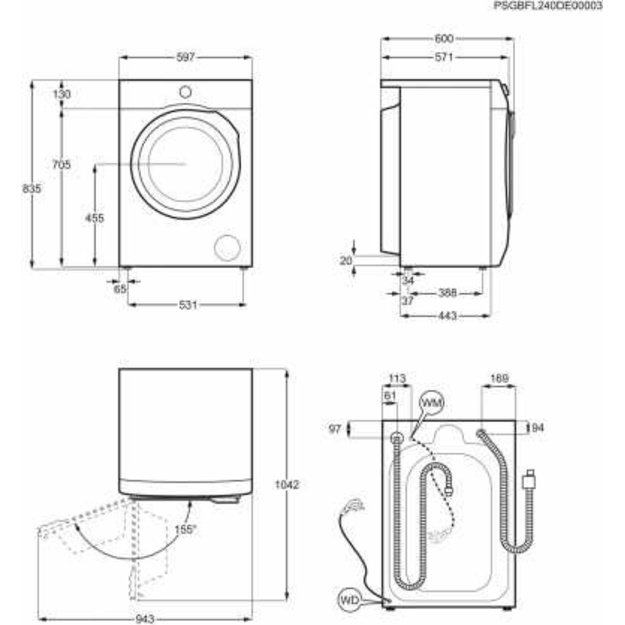 Skalbyklė su garų programa Electrolux EW7F3494EQ