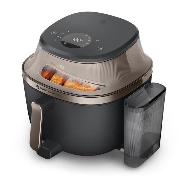 Philips 5000 series NA547/07 fryer Single 7.2 L Stand-alone 2000 W Hot air fryer Black, Gold