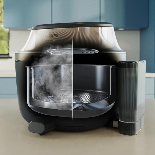 Philips 5000 series NA547/07 fryer Single 7.2 L Stand-alone 2000 W Hot air fryer Black, Gold