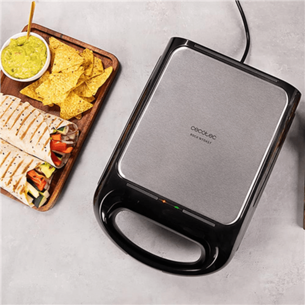 Cecotec Sandwich Maker | Rock nToast Family 3in1 | 1500 W | Number of plates 3 | Black
