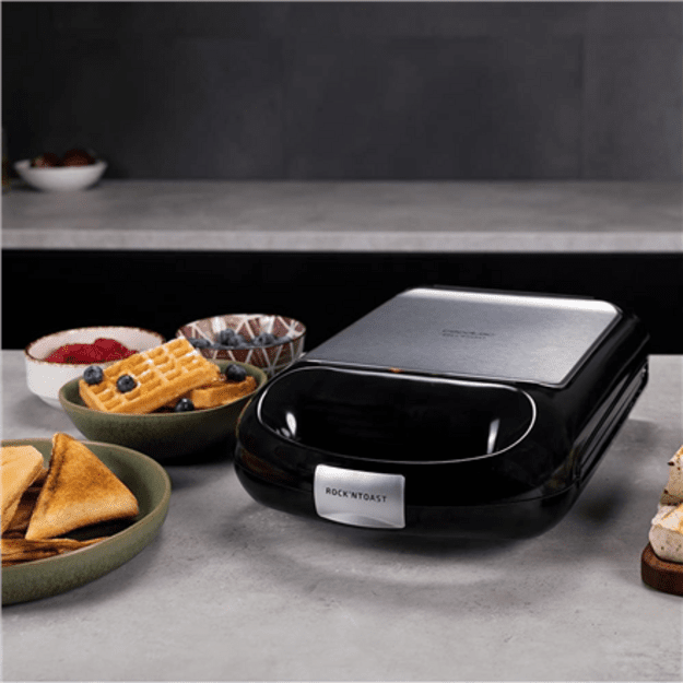 Cecotec Sandwich Maker | Rock nToast Family 3in1 | 1500 W | Number of plates 3 | Black