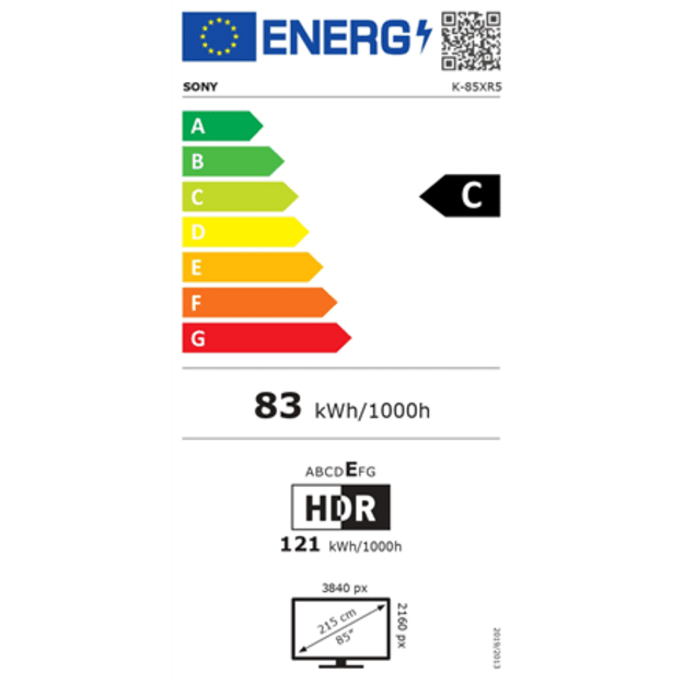 Sony TV | K85XR55BP Bravia 5 | 85 | Smart TV | Google TV | 4K UHD