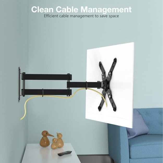 Techly 23-55 Universal LCD TV Wall Mount Bracket Black  ICA-PLB 136M