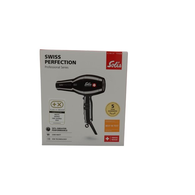 Solis Swiss Perfection hair dryer 2300 W Black