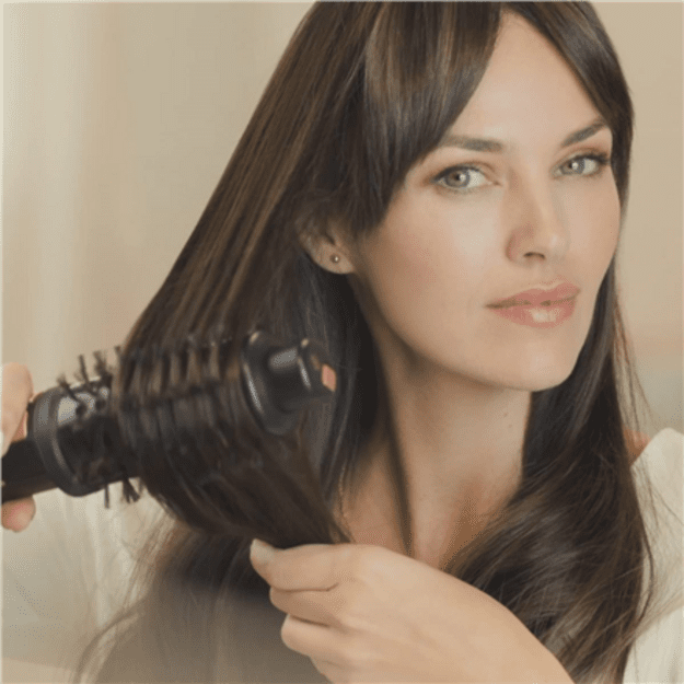 Rowenta | Styling Hair Brush | CF9620 | Temperature (max) 80 &deg;C | Number of heating levels 3 | Black/Gold Rose