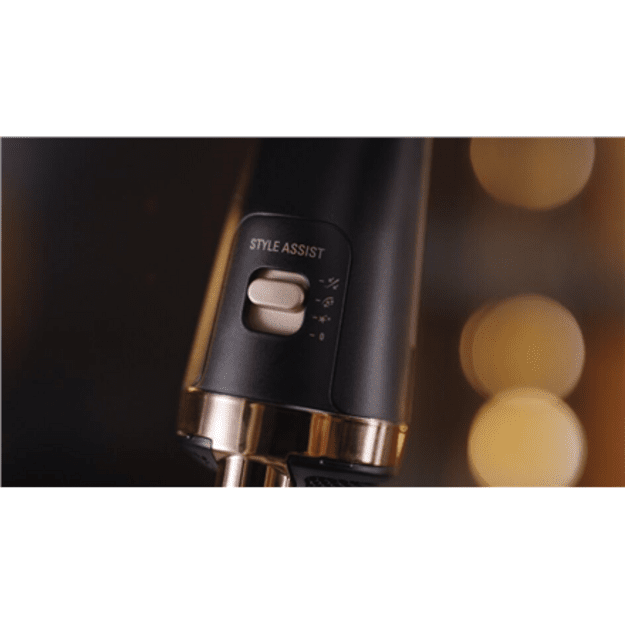 Rowenta | Styling Hair Brush | CF9620 | Temperature (max) 80 &deg;C | Number of heating levels 3 | Black/Gold Rose