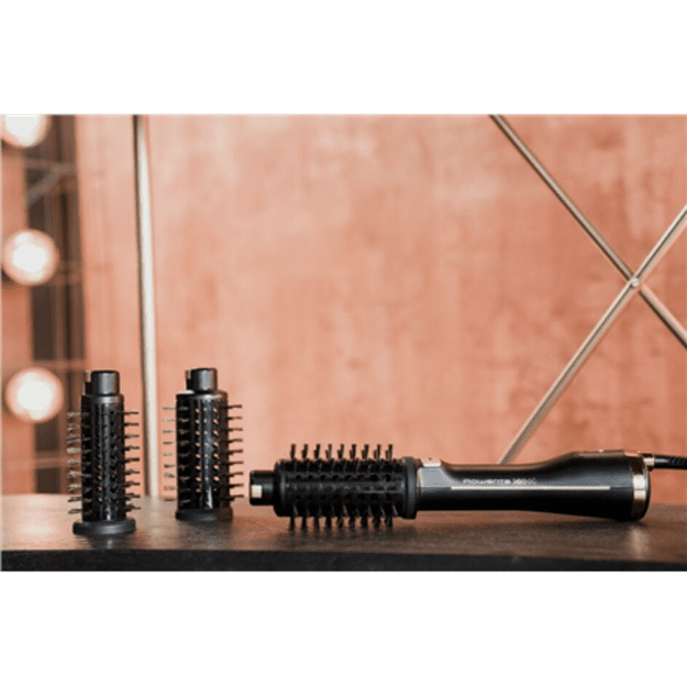 Rowenta | Styling Hair Brush | CF9620 | Temperature (max) 80 &deg;C | Number of heating levels 3 | Black/Gold Rose