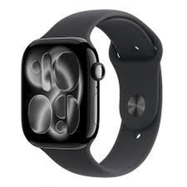 Apple Watch Series 11&Acirc;GPS + Cellular 42mm Space Grey Aluminium Case with Black Sport Band - M/L