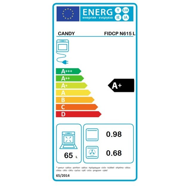 Orkaitė Candy FIDCP N615 L