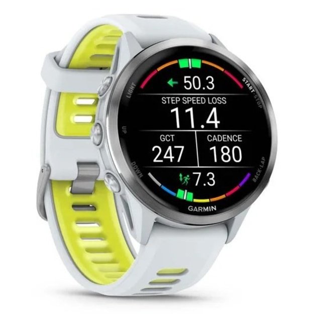 Garmin Forerunner 970 3.56 cm (1.4 ) AMOLED Digital 454 x 454 pixels Touchscreen White Wi-Fi GPS (satellite)