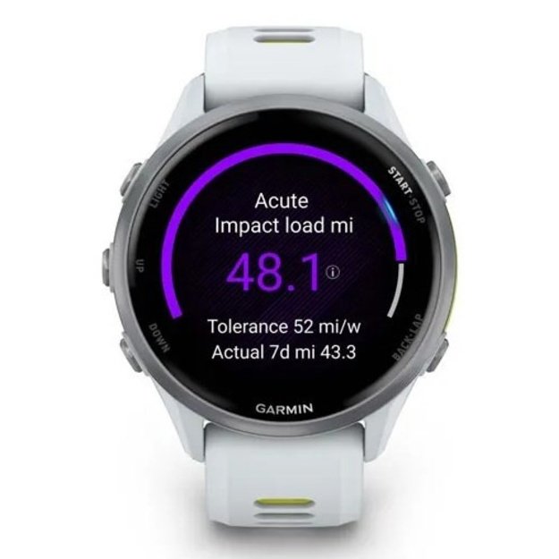 Garmin Forerunner 970 3.56 cm (1.4 ) AMOLED Digital 454 x 454 pixels Touchscreen White Wi-Fi GPS (satellite)