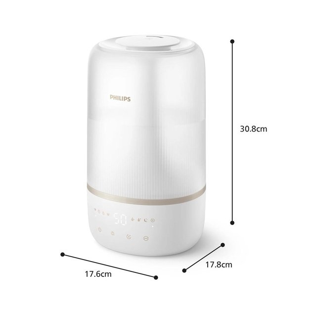 Philips 1000 series HU1510/04 humidifier Ultrasonic 3 L White 19 W