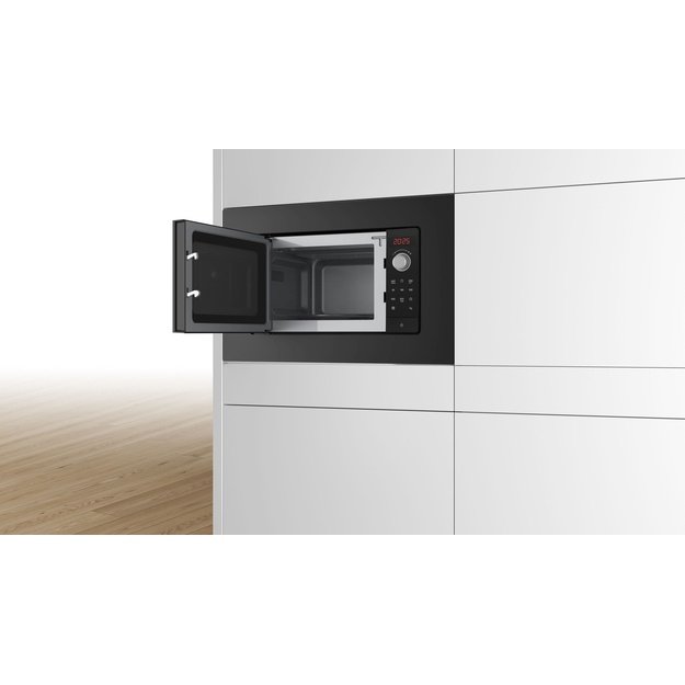 Bosch Serie 2 BFL623MB3 microwave Black Solo microwave Built-in 20 L 800 W