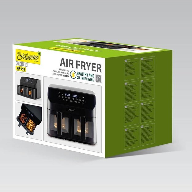 Air fryer 2000W 2x4.5L MR-758 MAESTRO