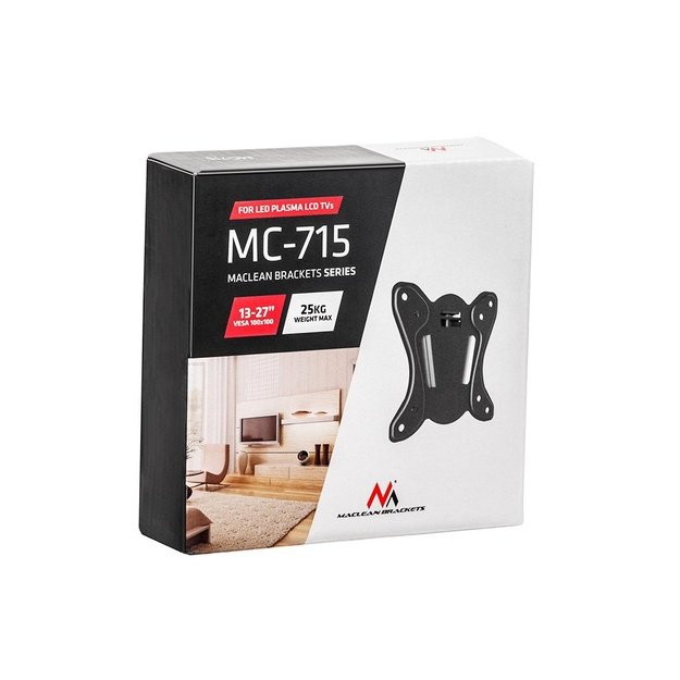 Mount wall for TV Maclean MC-715 (Fixed - 27 , max. 25kg)