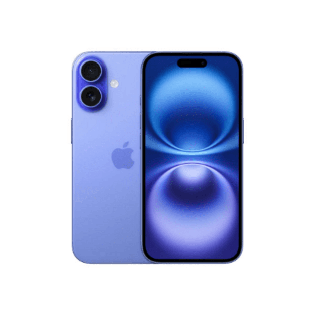 Apple | iPhone 16 | Ultramarine | 6.1   | 2556 x 1179 pixels | OLED | A18 | Internal RAM 8 GB | 128 GB | Dual SIM | Nano SIM | 5