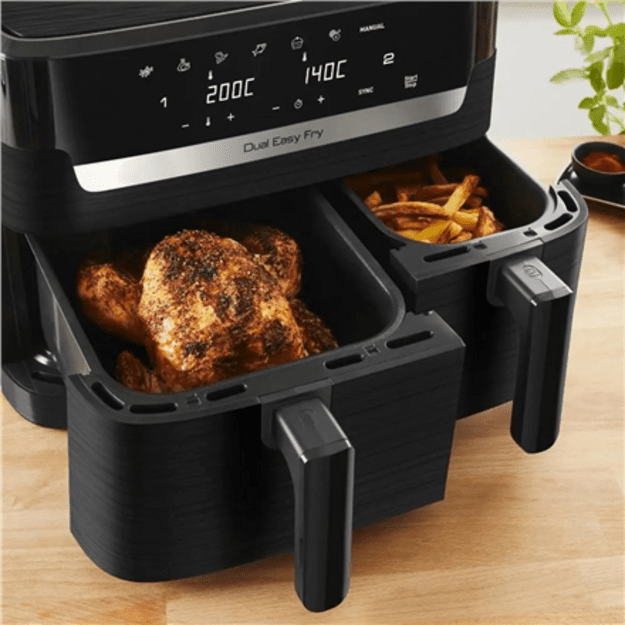 Tefal Easy Fry EY901N Double 8.3 L Stand-alone 2700 W Hot air fryer Black