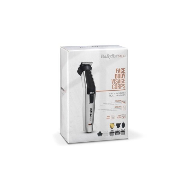 BaByliss 8-in-1 Titanium Silver, Black Nickel-Metal Hydride (NiMH)