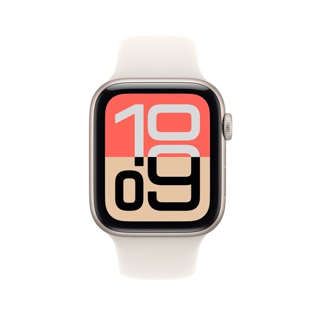 Apple Watch SE (3nd generation) SE 3 GPS 44mm Starlight Aluminium Case with Starlight Sport Band - M/L