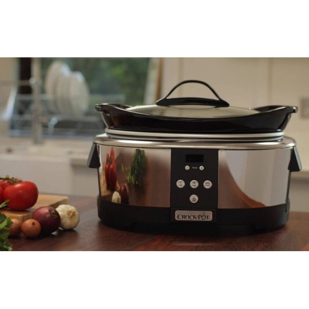 Crock-Pot SCCPBPP605-050 5.7-litre slow cooker (chrome)