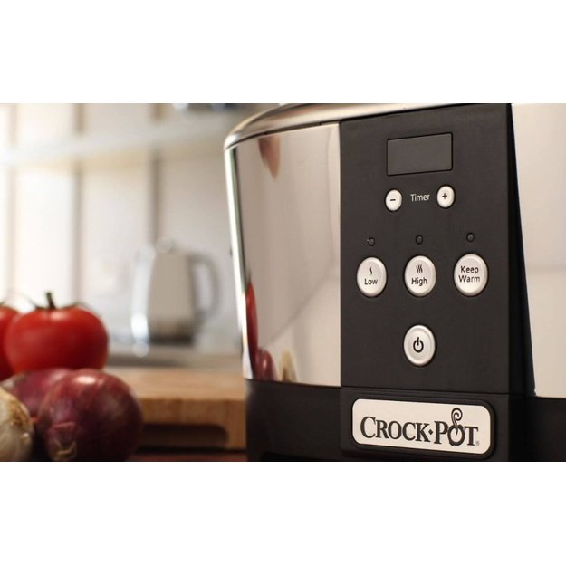 Crock-Pot SCCPBPP605-050 5.7-litre slow cooker (chrome)