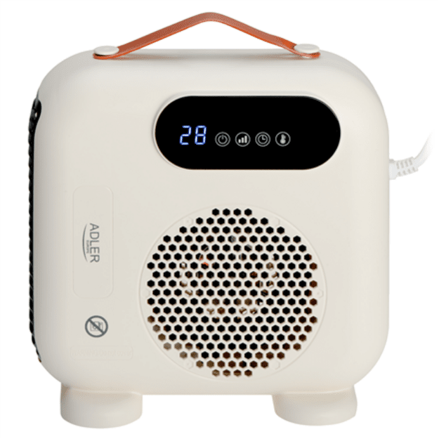 Adler LED Fan Heater with Remote Control | AD 7756 | Fan heater | 2000 W | Beige | IPX0