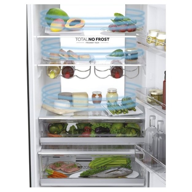 Multidoor refrigerator Haier HTW7720DNGB (black)