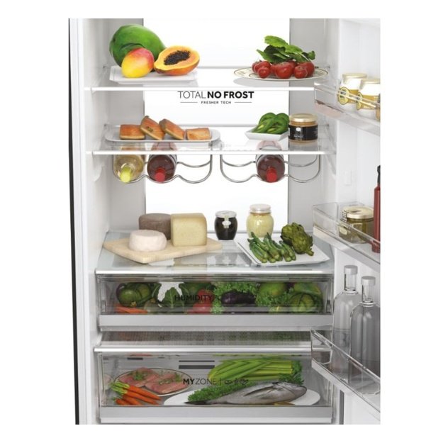 Multidoor refrigerator Haier HTW7720DNGB (black)