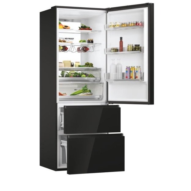 Multidoor refrigerator Haier HTW7720DNGB (black)
