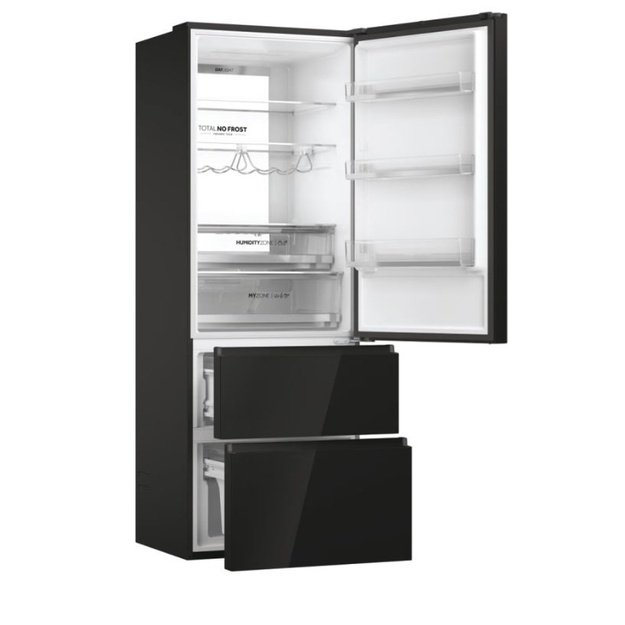 Multidoor refrigerator Haier HTW7720DNGB (black)