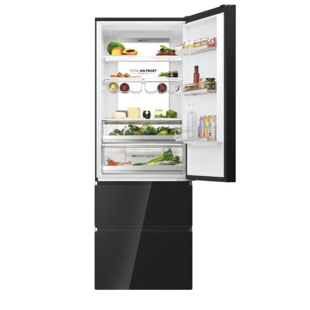 Multidoor refrigerator Haier HTW7720DNGB (black)