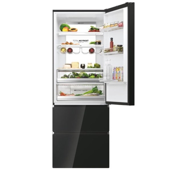 Multidoor refrigerator Haier HTW7720DNGB (black)